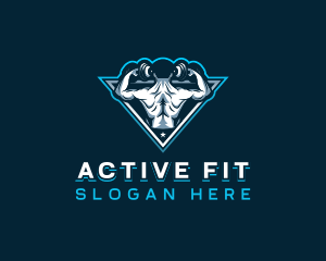 Gym Fitness Weightlifting logo design