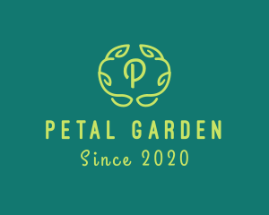 Vine Organic Leaf Garden logo design