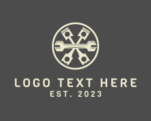 Car - Piston Wrench Tool logo design
