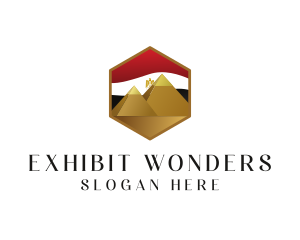 Egypt Flag Pyramids  logo