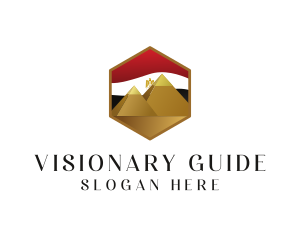 Egypt Flag Pyramids  logo