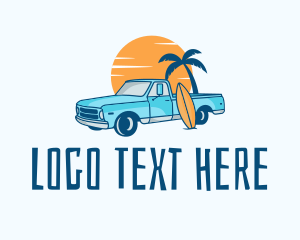 Travel Tropical Surf Destination logo