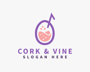 Fruit Juice Drink logo design