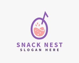 Fruit Juice Drink logo design