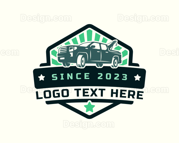 Pickup Tow Truck Logo