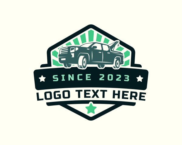 Pickup Tow Truck logo