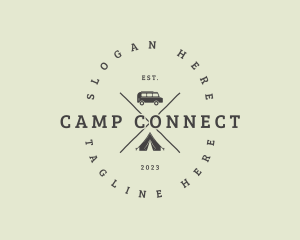 Retro Camping Van logo