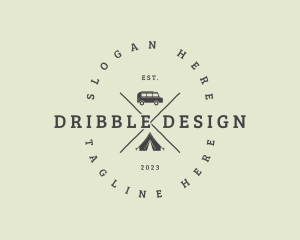 Retro Camping Van logo design