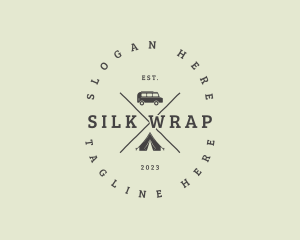 Retro Camping Van logo design