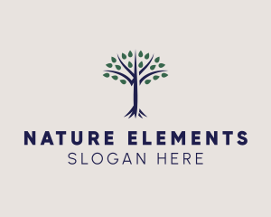 Nature Tree Leaf logo design