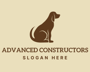 Brown Hound Dog Logo