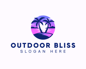 Ocean Beach Island logo design