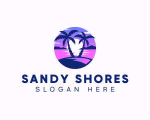 Ocean Beach Island logo design