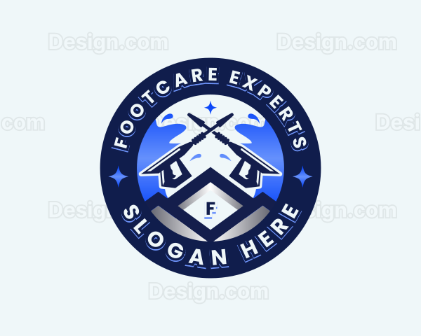 Pressure Washer Cleaning Logo