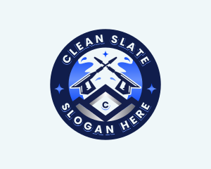 Pressure Washer Cleaning logo design