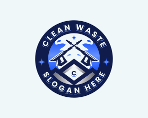 Pressure Washer Cleaning logo design