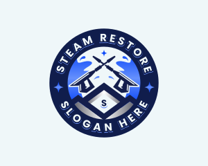 Pressure Washer Cleaning logo design