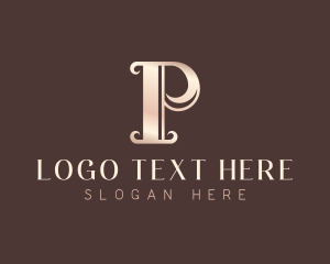 Luxury Elegant Letter P logo