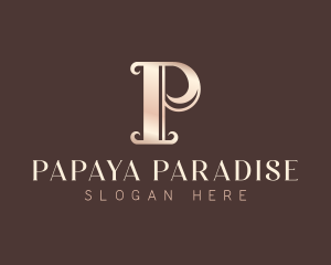 Luxury Elegant Letter P logo design