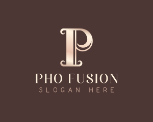 Luxury Elegant Letter P logo design