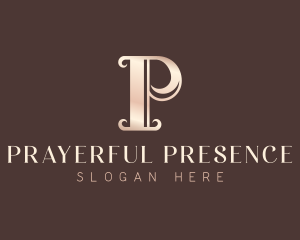 Luxury Elegant Letter P logo design