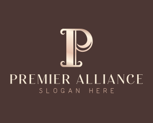 Luxury Elegant Letter P logo design