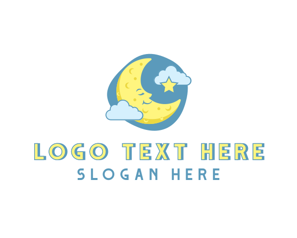 Sleeping logo example 1