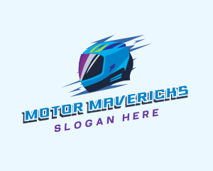 Motorcycle Racing Helmet logo design