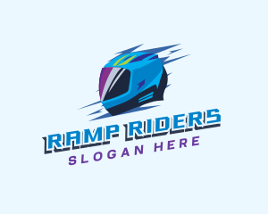 Motorcycle Racing Helmet logo design