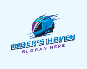 Motorcycle Racing Helmet logo design