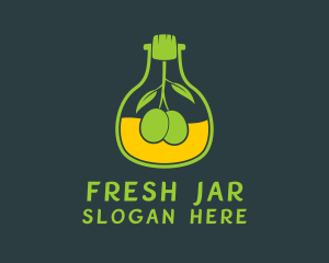 Olive Oil Jar  logo design