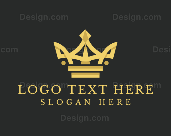 Elegant Gold Crown Logo