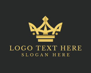 Elegant Gold Crown  logo