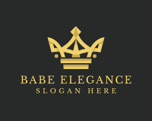 Elegant Gold Crown  logo design