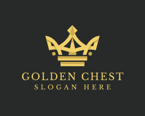 Elegant Gold Crown  logo design