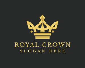 Elegant Gold Crown  logo design