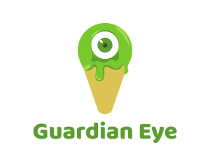 Eyeball Cone Monster logo design