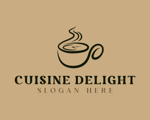 Cafe Coffee Cup logo design