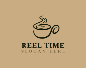 Cafe Coffee Cup logo design