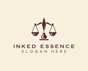 Quill Ink Scale Law Firm logo design