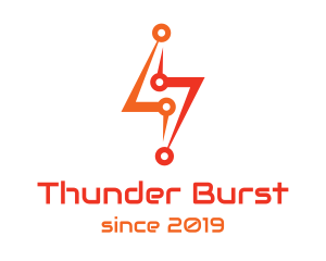 Red Thunder Circuit logo design