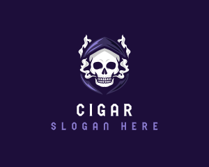 Smoke Skull Vaping logo design