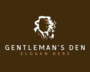 Mysterious Mafia Man logo design