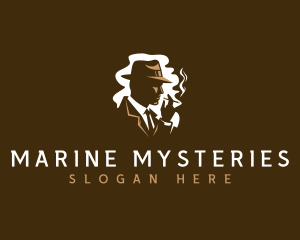 Mysterious Mafia Man logo design