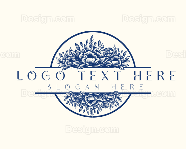 Organic Floral Decoration Logo