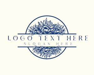 Floral Bouquet Floristry Logo