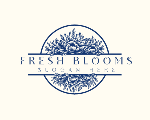 Floral Bouquet Floristry logo design