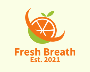 Fresh Orange Fruit  logo design