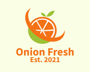 Fresh Orange Fruit  logo design