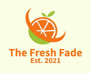 Fresh Orange Fruit  logo design